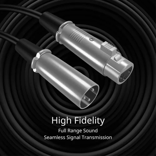 Miniatura 4 de TNP XLR - Cable de micrófono XLR de 3 pines macho a hembra, conector de audio de cable de micrófono equilibrado, convertidor de adaptador