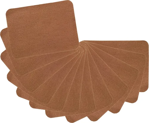 Miniatura 24 de 12 piezas de parches termoadhesivos de tela de alta calidad, pegamento fuerte, kit de decoración de reparación 100% algodón, tamaño 3 x 4-1/4