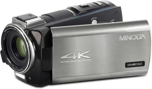 Miniatura 6 de Minolta Videocámara 4K Ultra HD con pantalla táctil de 3.5 pulgadas, zoom óptico de 10x, fotos de 28 MP, estabilizador digital, soporte de zapato