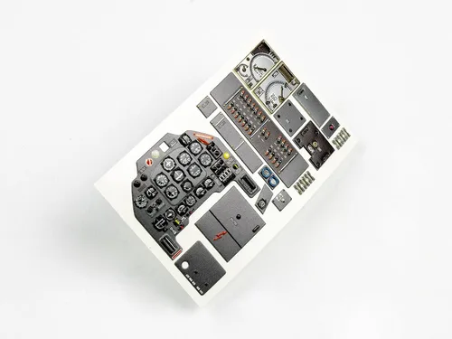 Miniatura 6 de Red Fox Studio RFSQS-24008 1/24 Junkers Ju-87B Quick Set 3D Panel de instrumentos acrílico Detalle de la cabina (para trompetista)