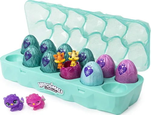 Hatchimals CollEGGtibles, Joyero Royal Dozen Paquete de 12 Cartón de Huevos con 2 Exclusivos (Los Estilos Pueden Variar)