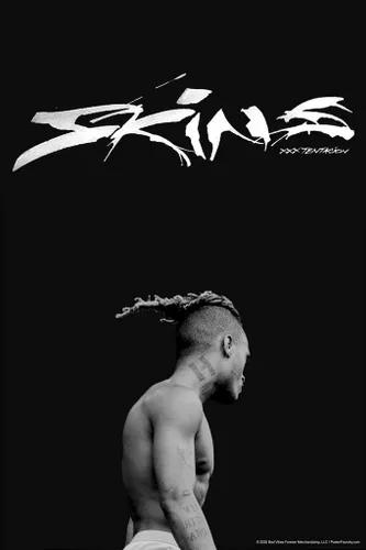 XXXtentacion Skins Arte de Portada del Álbum Mercancía 17 XXX Bad Vibes Forever Trap Music Aesthetic Cool Arte de Pared Póster Impreso 12x18 pulgadas