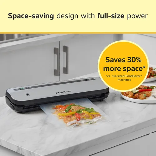 Miniatura 4 de FoodSaver - Sellador al vacío que ahorra espacio con bolsas y rollo