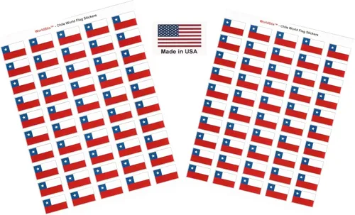 Miniatura 179 de 100 calcomanías de la bandera de Alaska; 1.5" x 1" hechas en Estados Unidos, calcomanías autoadhesivas de la bandera del estado para álbumes