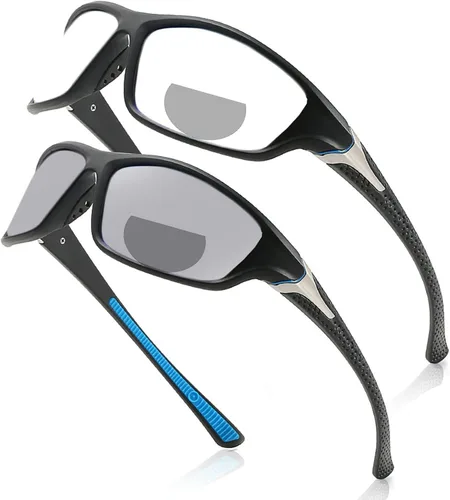 Gafas de lectura bifocales fotocrómicas de transición para hombres y mujeres deportes al aire libre presbicia gafas de sol lector antideslumbrantes
