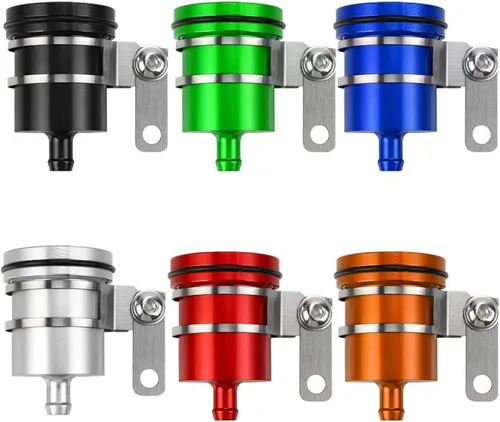 Miniatura 4 de DOLOX Vaso de aceite para Yamaha XTZ125 2003-2016 2004 2005 2006 2007 2008 2009 10 10 Depósito de líquido de freno trasero Depósito de embrague Tapa