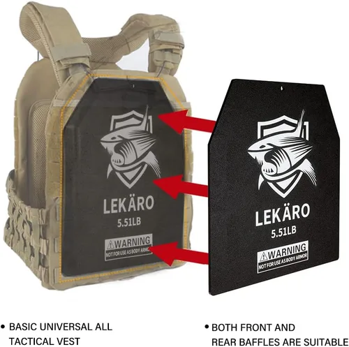Miniatura 6 de Placas de chaleco con peso de 5.51/8.81/15.43/20.94 libras para chalecos de peso, entrenamiento de fuerza, entrenamiento pesado, fitness, correr