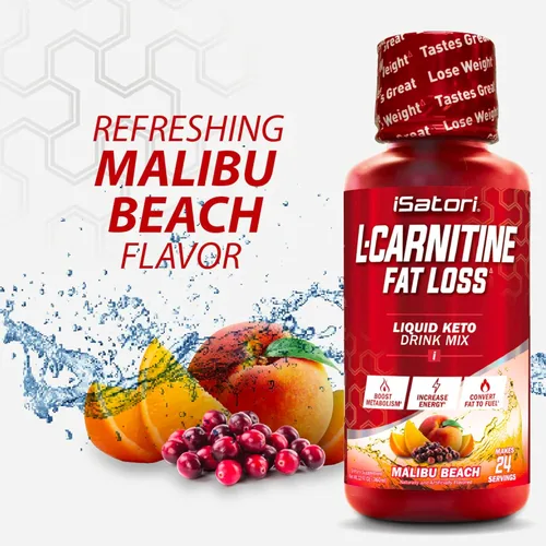 Miniatura 5 de iSatori L-Carnitina 1500, suplemento líquido de triple mezcla de L carnitina, con acetilo y tartrato, energía libre de estimulantes, baja