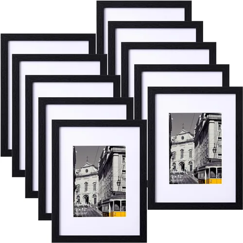 Miniatura 40 de eletecpro - Juego de 10 marcos de fotos de 5 x 7 pulgadas, collage de marcos de fotos para decoración de pared, muestra fotos de 4 x 6