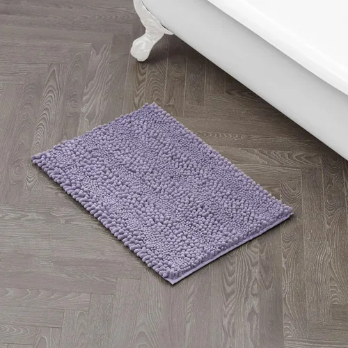 Miniatura 18 de Laura Ashley Tapete de baño de chenilla Astor 100% poliéster Decoración de baño premium Lavable a máquina Respaldo TPR Mide 17 x 24 Aqua