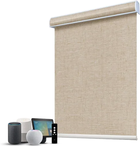 Miniatura 12 de SmartWings Persianas Motorizadas con Filtro de Luz, Compatible con Matter Thread Homekit Z-Wave Alexa Google, Persianas con 70% de Opacidad Safari