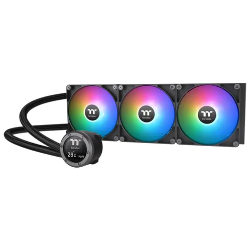 Miniatura 8 de Thermaltake TH420 ARGB Sync All-in-One Liquid Cooler Edición Nieve, AMD(AM5/AM4) Intel(LGA 1700/1200), Radiador de Alta Eficiencia de 420mm, Blanco