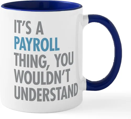 Miniatura 44 de CafePress Coffee Then Payroll Mugs - Taza de café de cerámica (11 oz)