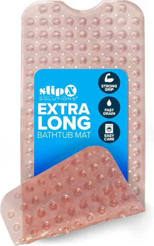 Miniatura 16 de SlipX Solutions - Alfombrilla extra larga y de agarre fuerte para bañera y ducha, para ancianos y niños, de 39 x 16 pulgadas, antideslizante