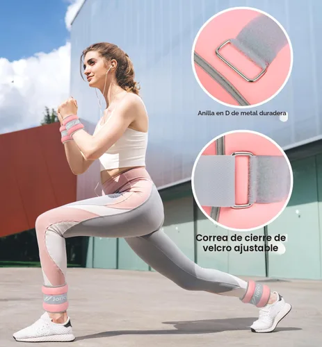 Miniatura 5 de Ankle Weights A Pair of 1/2/3/4/6/8/10/12/20 LBS Wrist Leg Arm Weights for Women Men with Adjustable Straps, Strength weighted for Physical Therapy