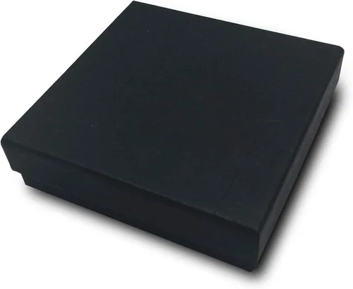 Miniatura 23 de TheDisplayGuys - Paquete de 25 cajas de cartón rellenas de algodón #10 para joyas, color negro mate (1.9 x 1.3 x 0.7 pulgadas), para envío