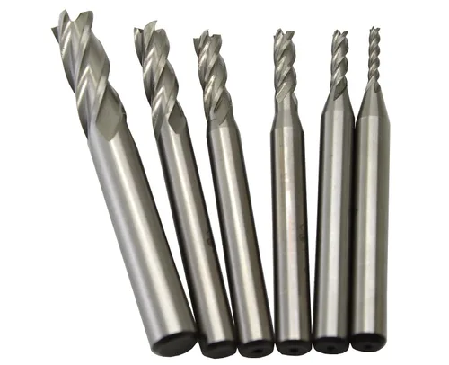 Miniatura 20 de Wokesi Ø5/16''×5/16''SHANK×3-1/2''OAL, extra largo, 4flauta, acero de alta velocidad, pulido completo, cortador de fresado de extremo cuadrado