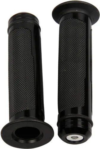 Miniatura 2 de Puños de gel para manillar negro con tapas de titanio compatibles con Kawasaki KLR650 1998