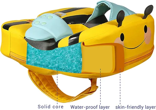Miniatura 3 de Mambo - Flotador de piscina para bebé no inflable con asiento seguro para niños de 3 a 24 meses Flotador M con dosel