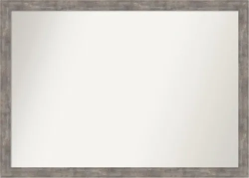 Miniatura 85 de Amanti Art Silver Bathroom Mirror for Over Sink, 24x49 Custom Made Marred Pewter Rectangle Vanity Mirror, Oversize Casual Wood Frame, Hangs Estaño