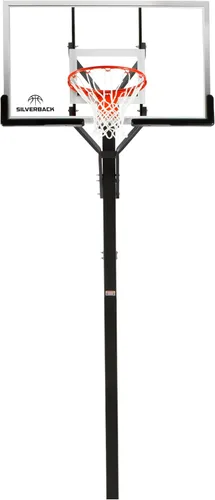 Miniatura 7 de Silverback Sistema de baloncesto anclado al piso, de 54", con tablero de vidrio templado