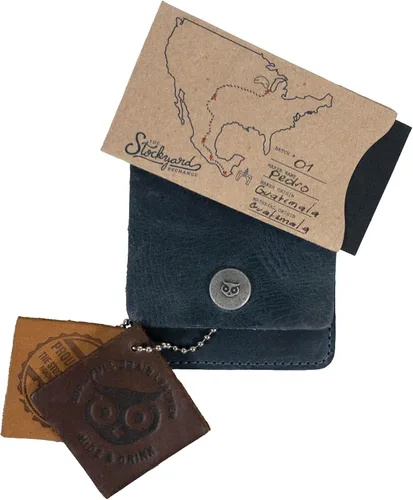 Miniatura 14 de Hide & Drink, Cartera vertical con bolsillo frontal con ranura para tarjetas, almacenamiento compacto para billetes, tarjetero, cuero de grano
