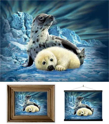 Miniatura 17 de Impresiones de arte de pared lenticular 3D LiveLife - El amor de un padre de Deluxebase. Póster 3D de león sin marco. Decoración de pared perfecta.