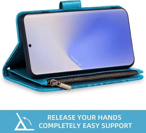 Miniatura 4 de Asuwish Funda de teléfono para Samsung Galaxy Note 20 Glaxay Note20 5G con protector de pantalla de vidrio templado y soporte para tarjeta de Azul