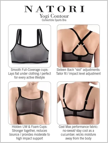Miniatura 5 de Natori Yogi - Brasier deportivo convertible para mujer