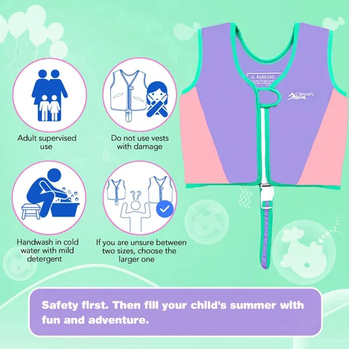 Miniatura 3 de Chaleco de natación para niños pequeños Chalecos flotadores para niños y niñas Chaqueta de natación con flotador Traje de baño con flotabilidad