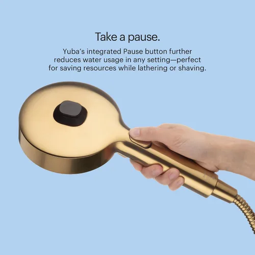 Miniatura 9 de Brondell Nebia Yuba HaloNetic - Cabezal de ducha magnético de mano con doble muelle, manguera de acero inoxidable de 60 pulgadas, 5 ajustes, negro