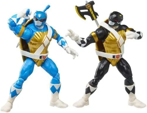 Miniatura 3 de Power Rangers X TMNT - Figuras de soldado de pie y guardabosques rojos