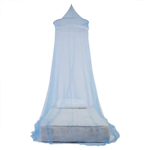 Miniatura 9 de Toldo de cama de mosquitero para niñas, cortinas de cama tamaño Queen desde el techo, decoración de cama para cuna, camas de niños y adultos, Azul