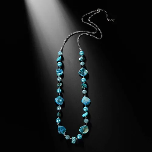 Miniatura 5 de Pearl & Club - Collar largo con cuentas para mujer