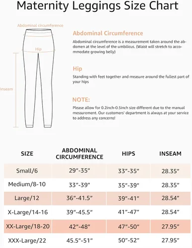 Miniatura 4 de HOFISH Leggings de maternidad para mujer, sobre el vientre, suaves, no se transparentan, pantalones de yoga para entrenamiento, leggings de embarazo