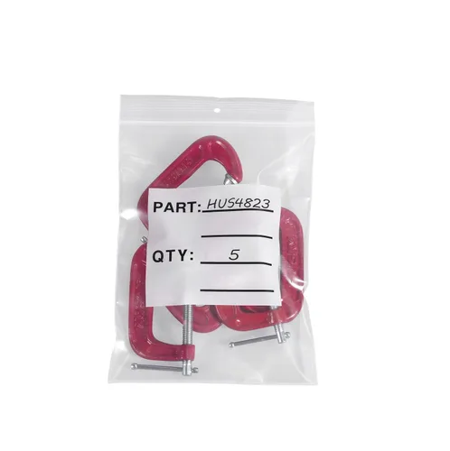 Miniatura 74 de Aviditi Poly Bolsa con cierre hermético blanco, Transparente, 1000 Claro