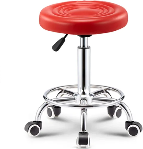 Miniatura 33 de Taburete de bar ajustable giratorio, chasis de acero grande, respaldo moderno para el hogar, taburete redondo de pierna alta, carga de 220.5 lbs