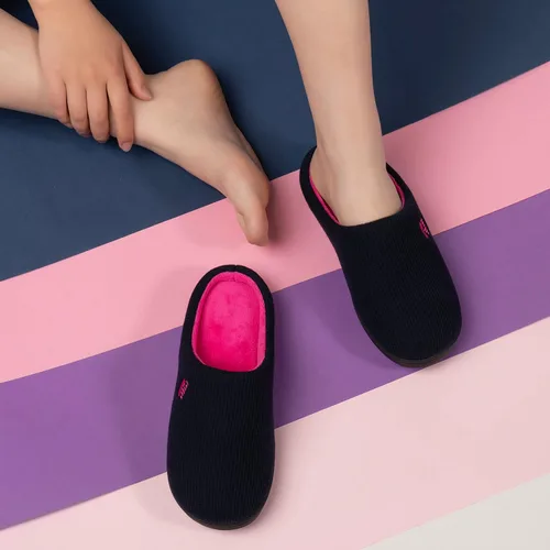 Miniatura 5 de RockDove Pantuflas originales de espuma viscoelástica bicolor para mujer, 5-12
