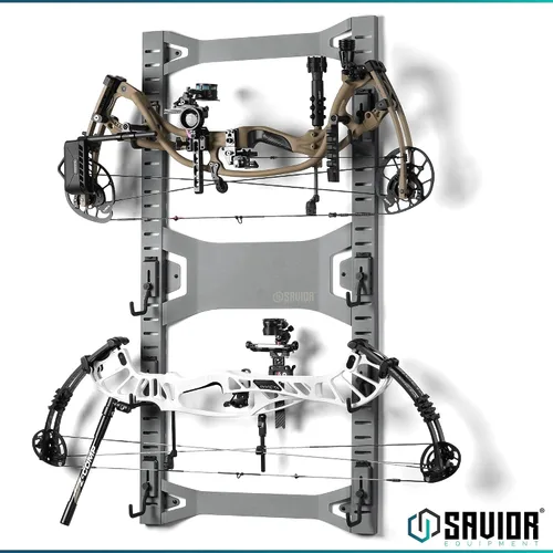Miniatura 9 de Savior Equipment Sistema de rack de pared de acero resistente, paneles de pared de acero resistente, almacenamiento de montaje en pared, 5 o 10 Gris
