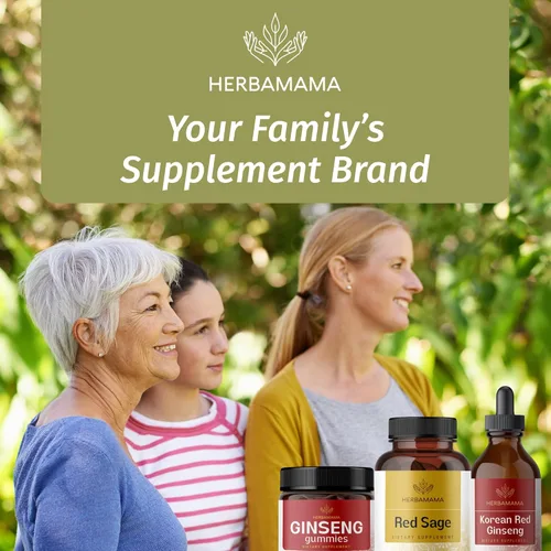 Miniatura 8 de HERBAMAMA Cápsulas de suplemento de salvia roja, 1200 mg de raíz de salvia roja (Dan Shen) para apoyo antioxidante, suplemento vegano, sin OMG