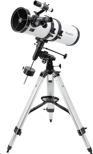 750x 150 mm Reflector Newtoniano Telescopio Astronómico de Alta Potencia con Montura Ecuatorial para Estrellas, Planetas, Luna, Saturno, Júpiter