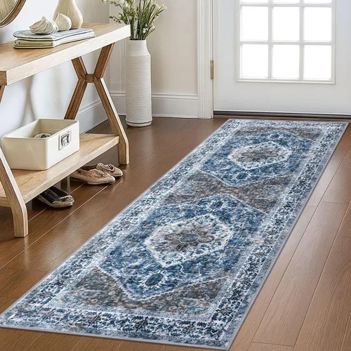 Miniatura 122 de KOZYFLY Alfombra Pequeña de Área 2x3 Pies Alfombras para Entrada Lavable Boho Alfombra de Entrada Antideslizante Tapete de Puerta Interior Entrada