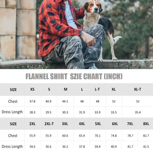 Miniatura 5 de J.Ver - Camisas de franela a cuadros para hombre, de manga larga y de ajuste regular, con botones, casual