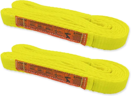 Miniatura 33 de Correa de 1 capa de 1" x 4 pies para elevación 2 paquetes Correas de amarre resistentes para aparejo, movimiento, remolque y elevación KODIAK STRAPS