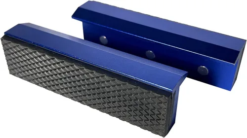 Miniatura 10 de Mordazas de tornillo de banco de 4 pulgadas, fundas universales suaves con imán fuerte, protector multiusos para cualquier tornillo de metal, 1 par