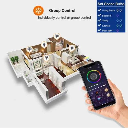 Miniatura 4 de Zigbee - Bombilla inteligente, requiere concentrador inteligente, control de voz con Alexa, compatible con Google Assistant/SmartThings/Tuya