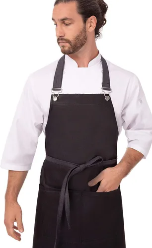 Miniatura 6 de Chef Works Delantal unisex con peto Boulder