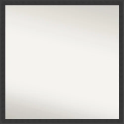 Miniatura 65 de Amanti Art Espejo de baño negro para sobre fregadero, 22 x 22 pulgadas, espejo de tocador cuadrado estrecho negro Avon, marco de madera casual