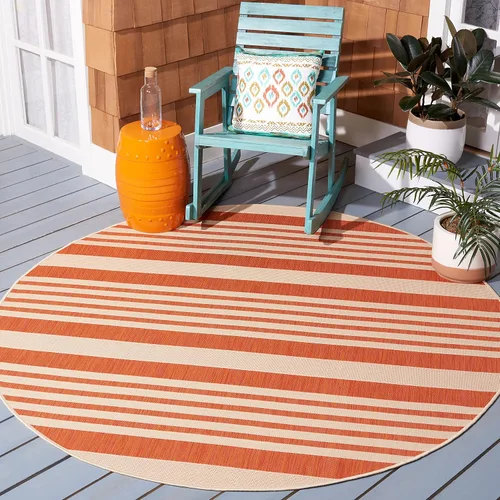 Miniatura 79 de SAFAVIEH Courtyard Collection - Alfombra decorativa, 2.3 x 5 pies, beige y verde oscuro, para interior/exterior, resistente a la intemperie