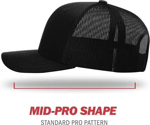 Miniatura 3 de Richardson - Gorra de béisbol ajustable unisex 112, Snapback estilo camionero